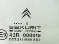 стекло двери передней правой Citroen Xsara Picasso 1 поколение 2003, 1.6 л., i, NFZ (TU5JP), бензин, МКПП, голубой, минивэн, передний привод - фото №2