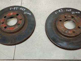 диск тормозной передний Renault Megane 1 поколение 1998, 1.6 л., бензин, МКПП, хетчбэк 5 дв.